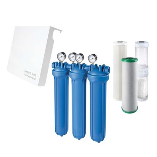 Picture of Atlas Filtri 20" Big Whole House Filtration Kit for Chlorine & Scale Reduction
ATF-WHMTRIO20BIG1INPOLYP